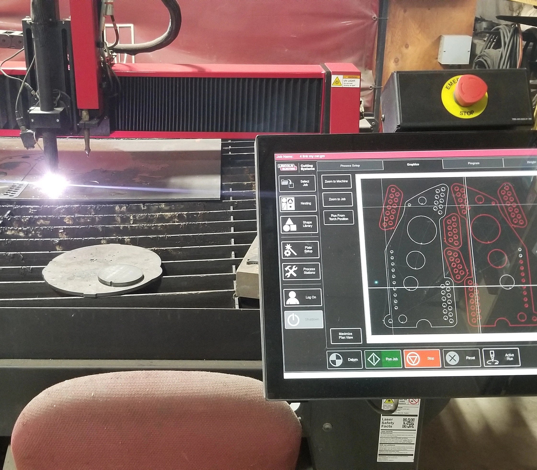 CNC plasma cutting